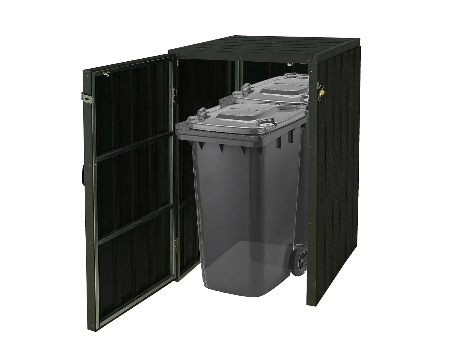 1/2 Okładzina kosza na śmieci WPC MCW-J28,  antracyt