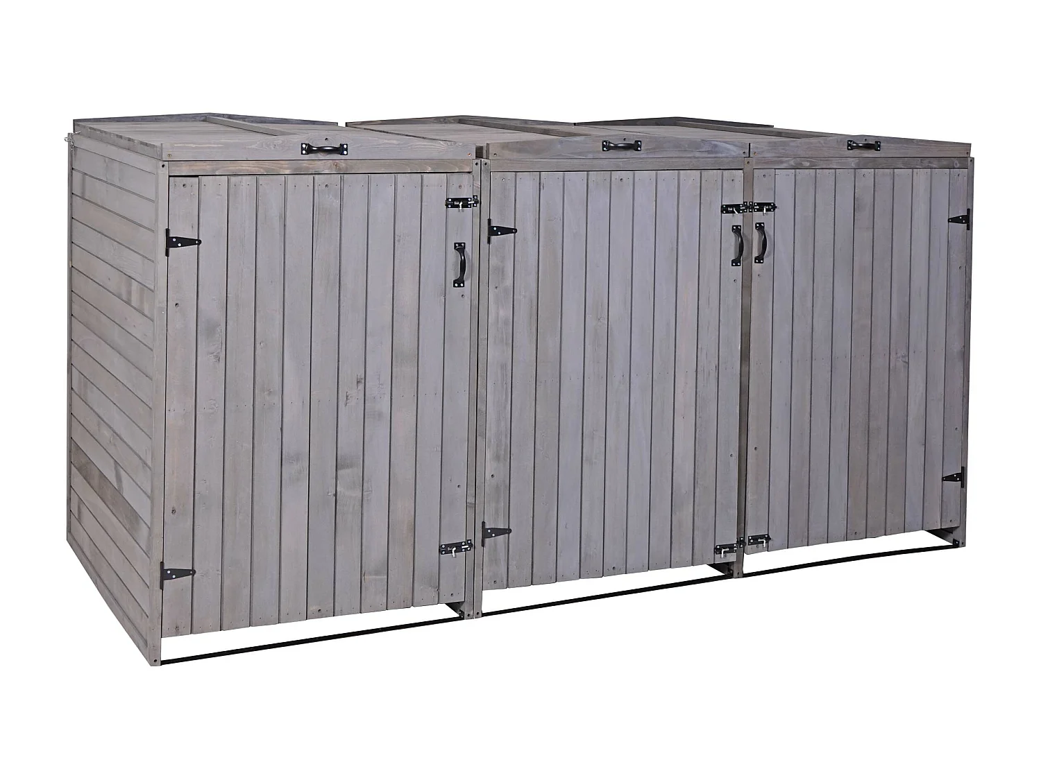 Obudowa z 3/6 pojemnikami na śmieci MCW-H74,  antracyt-szary