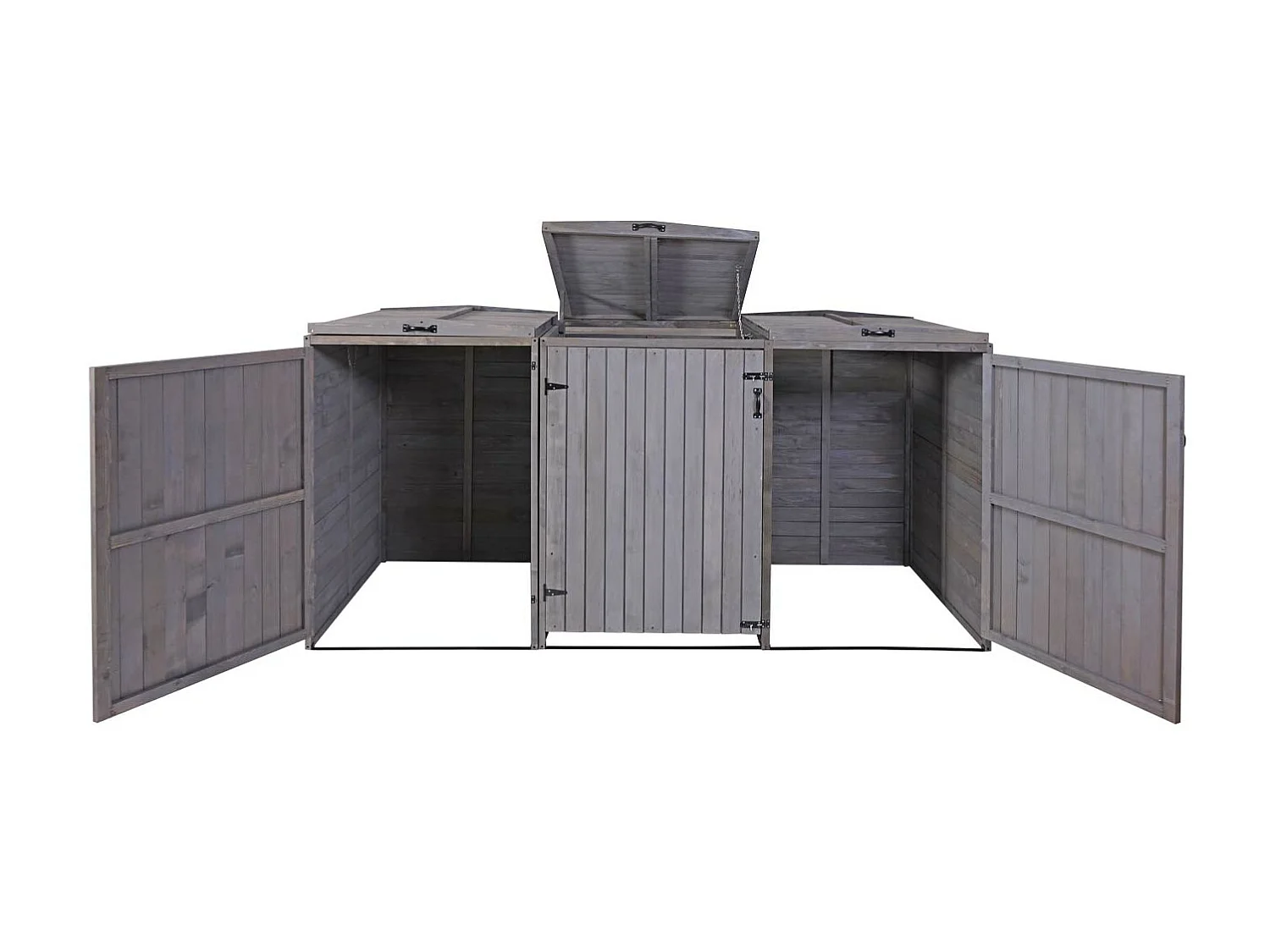 Obudowa z 3/6 pojemnikami na śmieci MCW-H74,  antracyt-szary