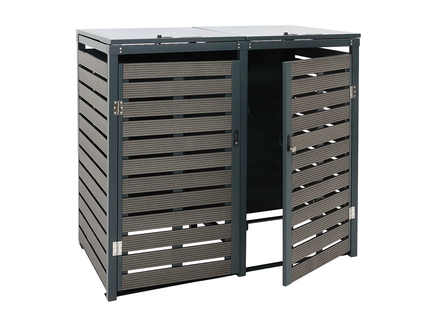 2-zits/4-zits vuilnisbakbekleding MCW-K14,  antraciet