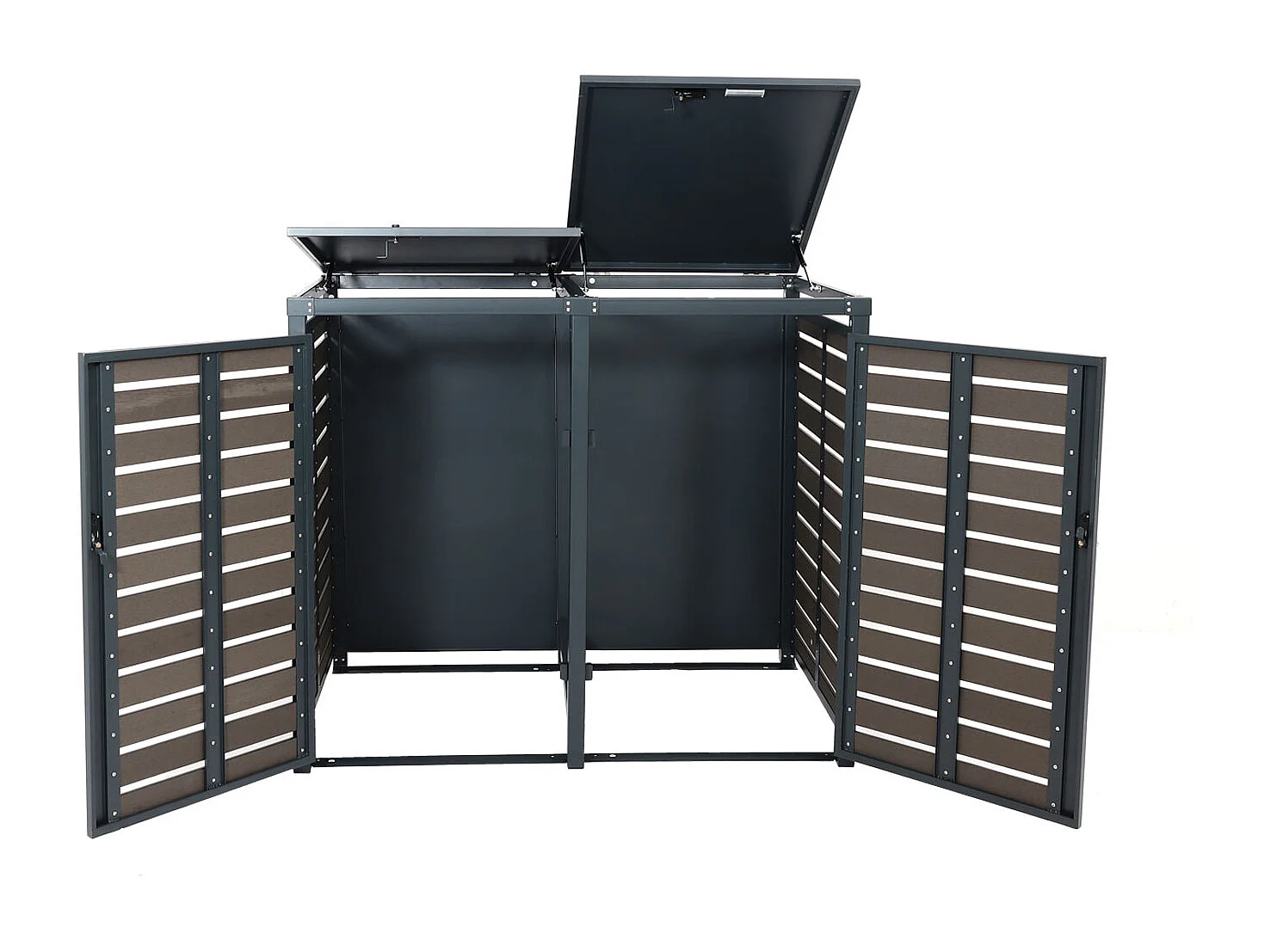 2-miejscowy/4-miejscowy kosz na śmieci MCW-K14,  antracyt