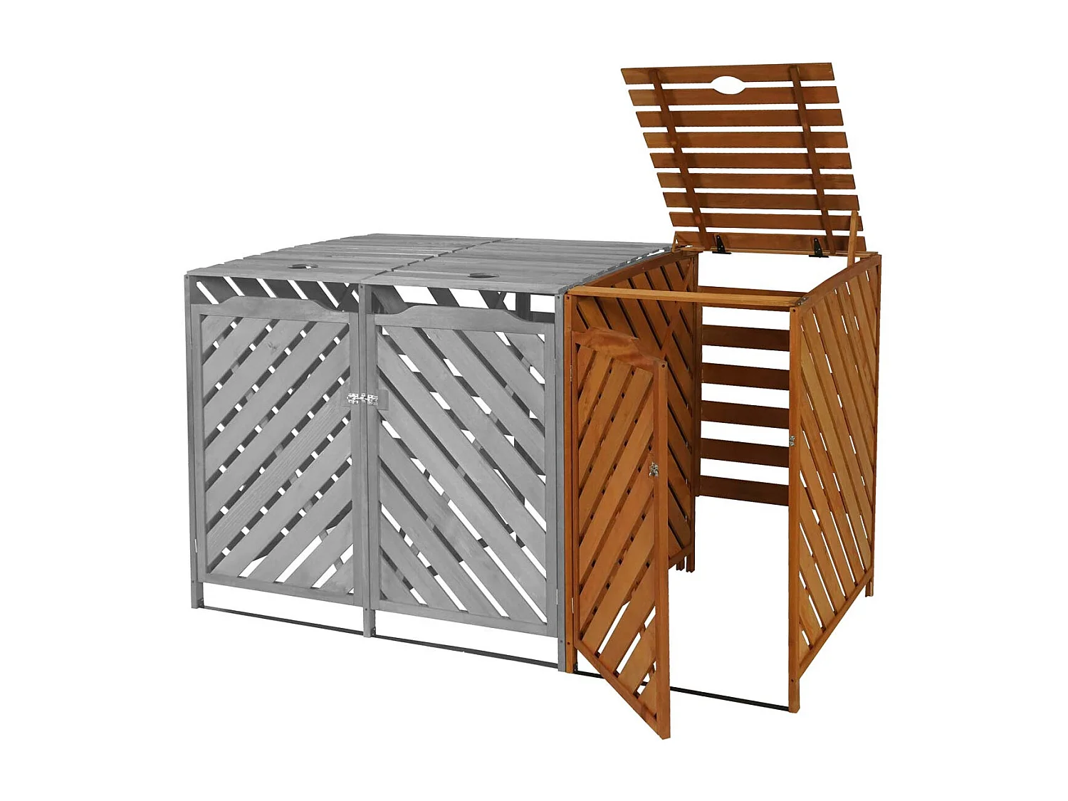 Przedłużenie pojemnika na odpady MCW-J44,  brązowy