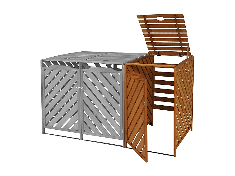 Przedłużenie pojemnika na odpady MCW-J44,  brązowy