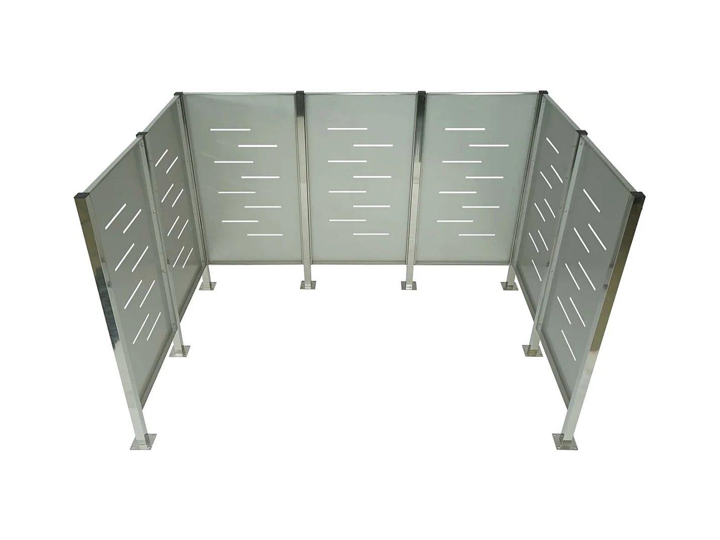 Afvalemmerhek MCW-J55 metaal,  roestvrij staal