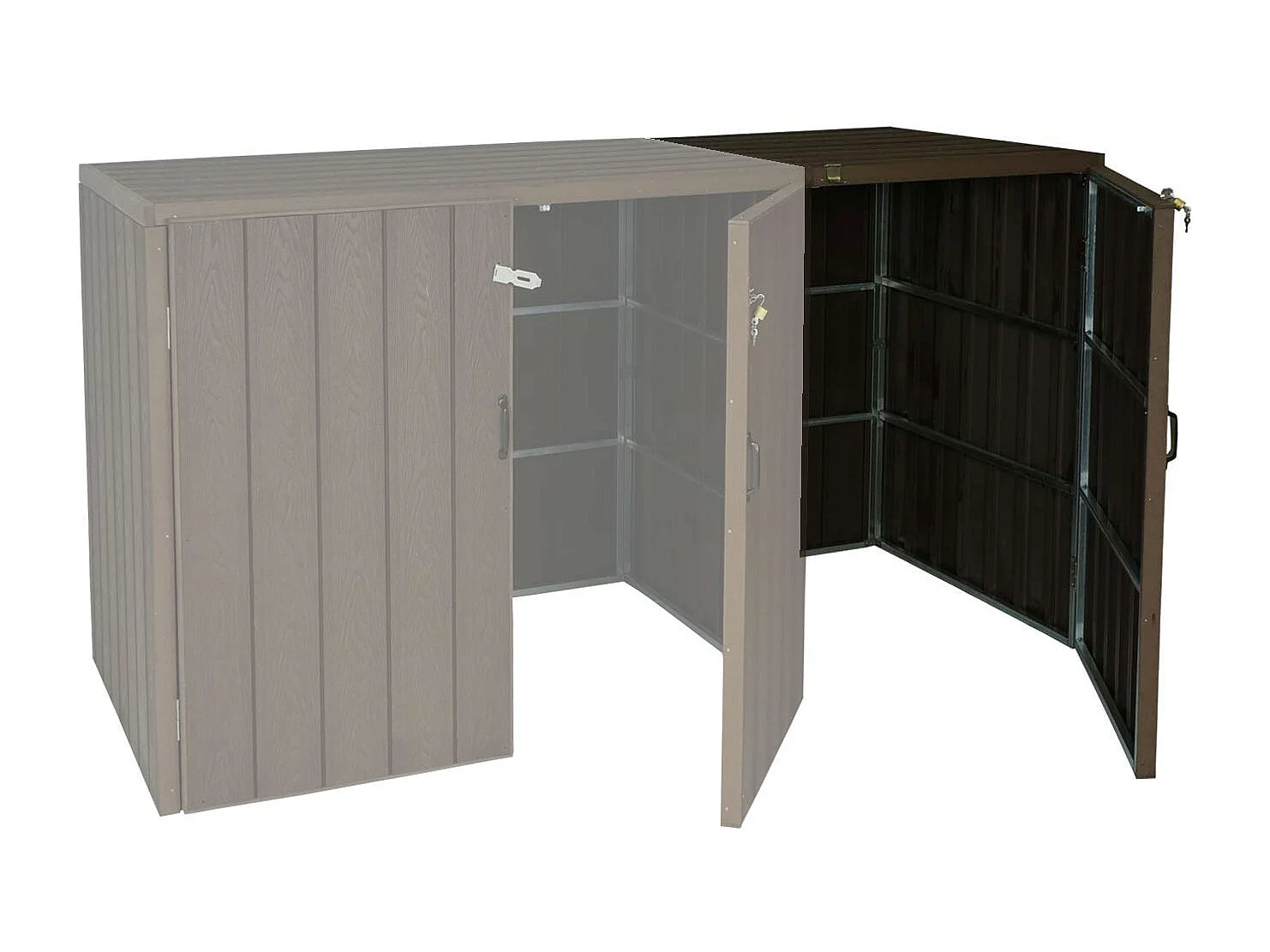 MCW-J28 bin shelter extension,  brown