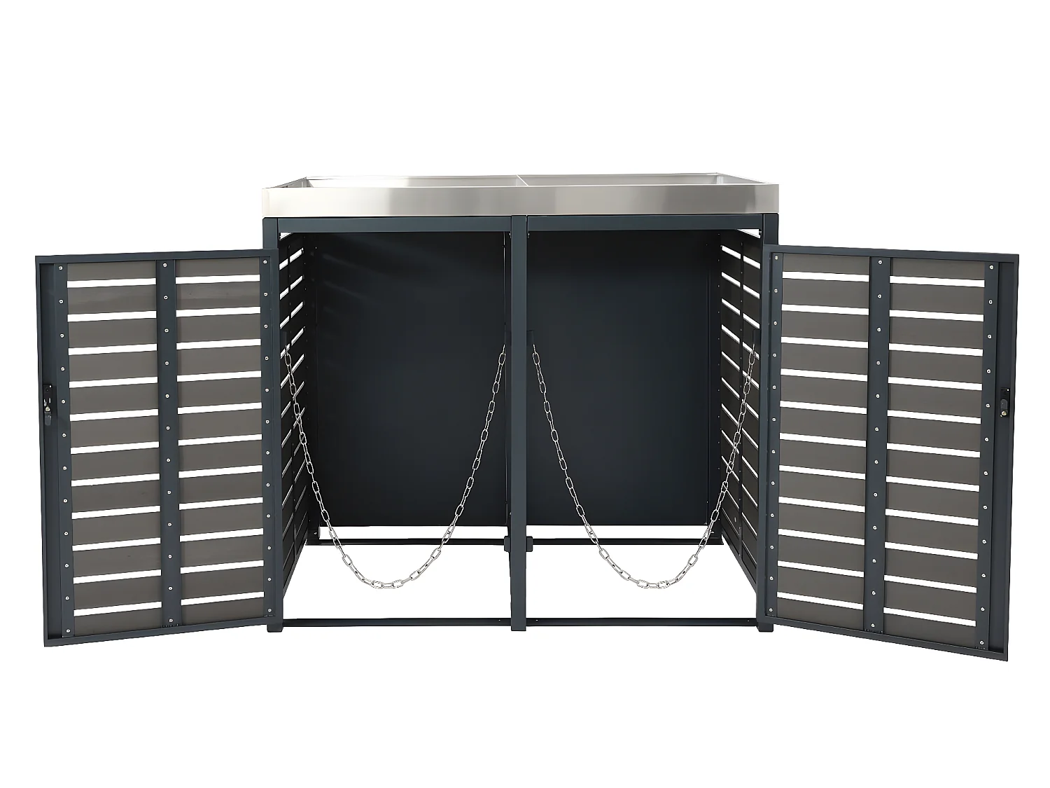 2-zits/4-zits vuilnisbakbekleding MCW-K14,  antraciet