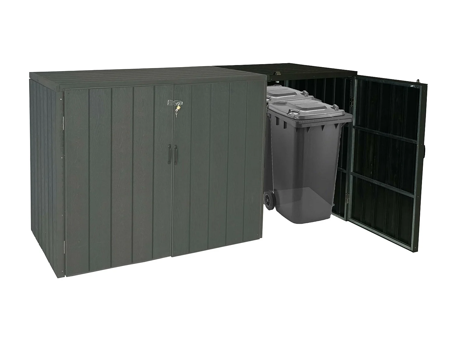 Mülltonnenbox Erweiterung MCW-J28, Anthrazit