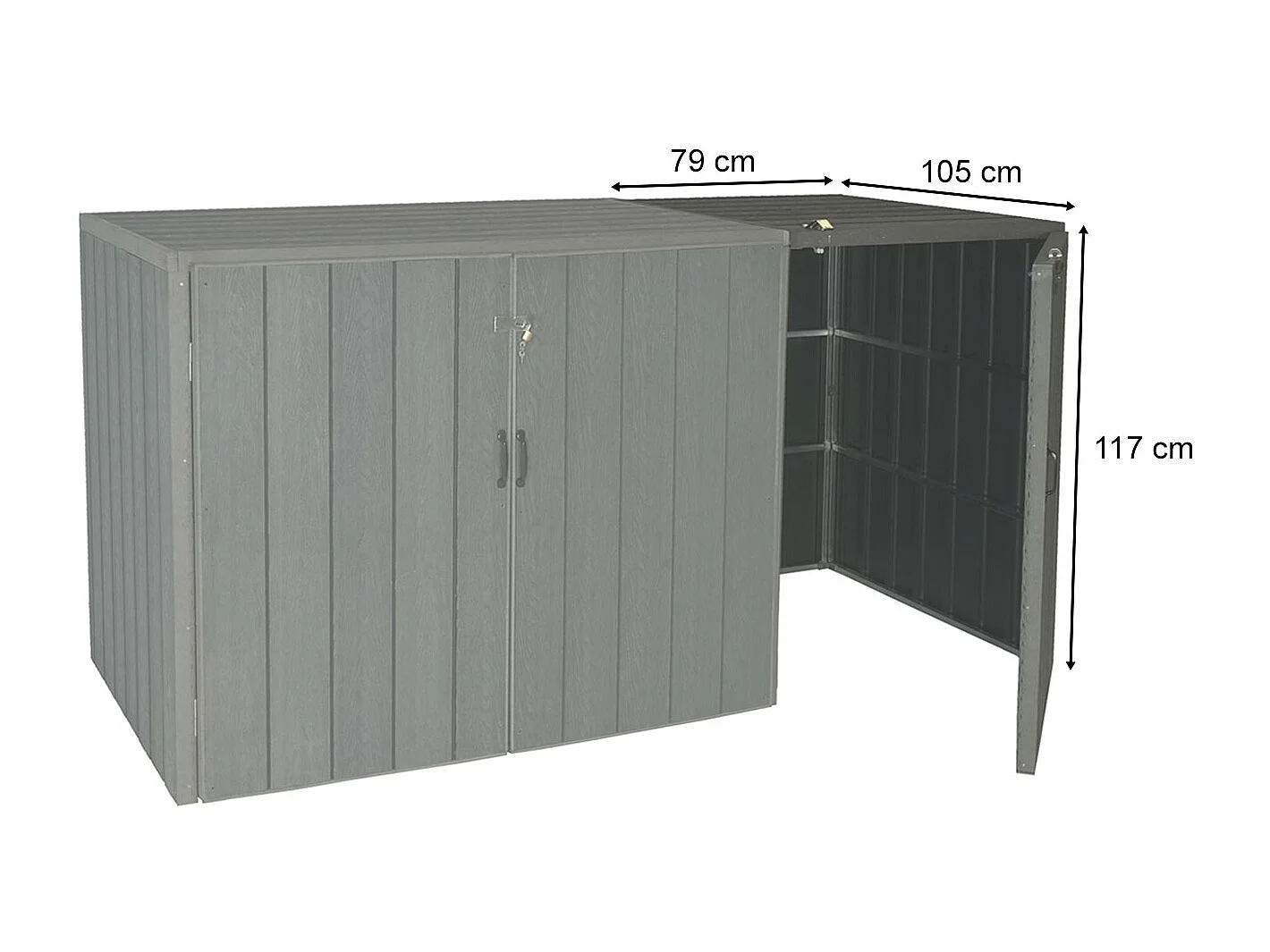 Przedłużenie pojemnika na odpady MCW-J28,  antracyt