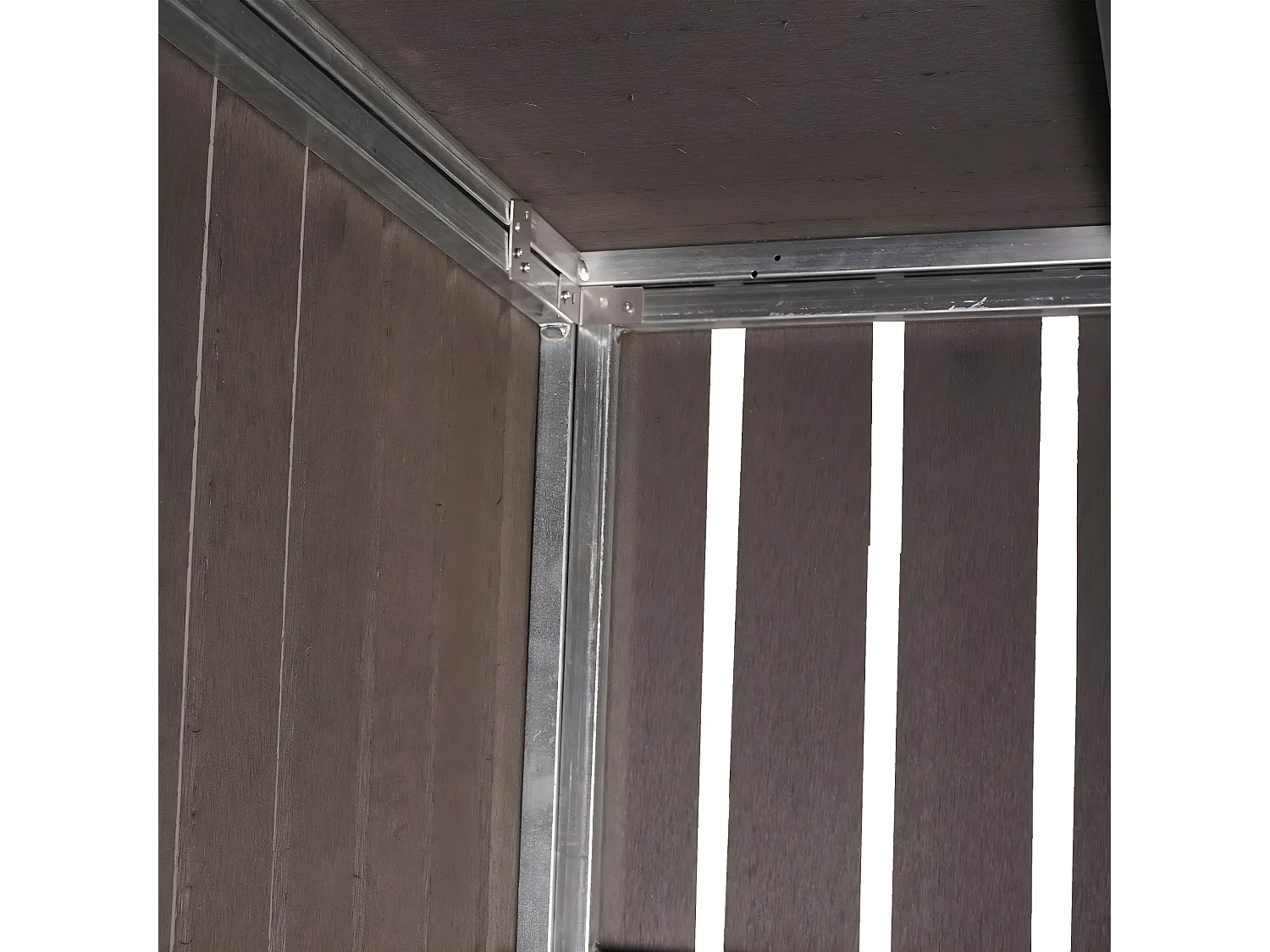 Modulo aggiuntivo per copribidoni box spazzatura rifiuti MCW-J28 XL 100x76x115cm acciaio WPC antracite