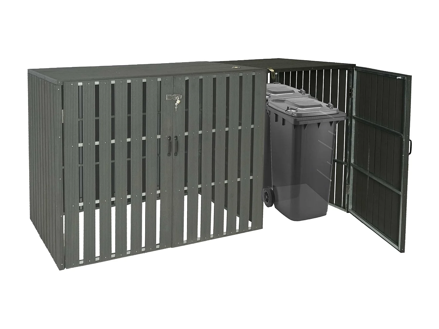 Mülltonnenbox Erweiterung MCW-J28, Anthrazit