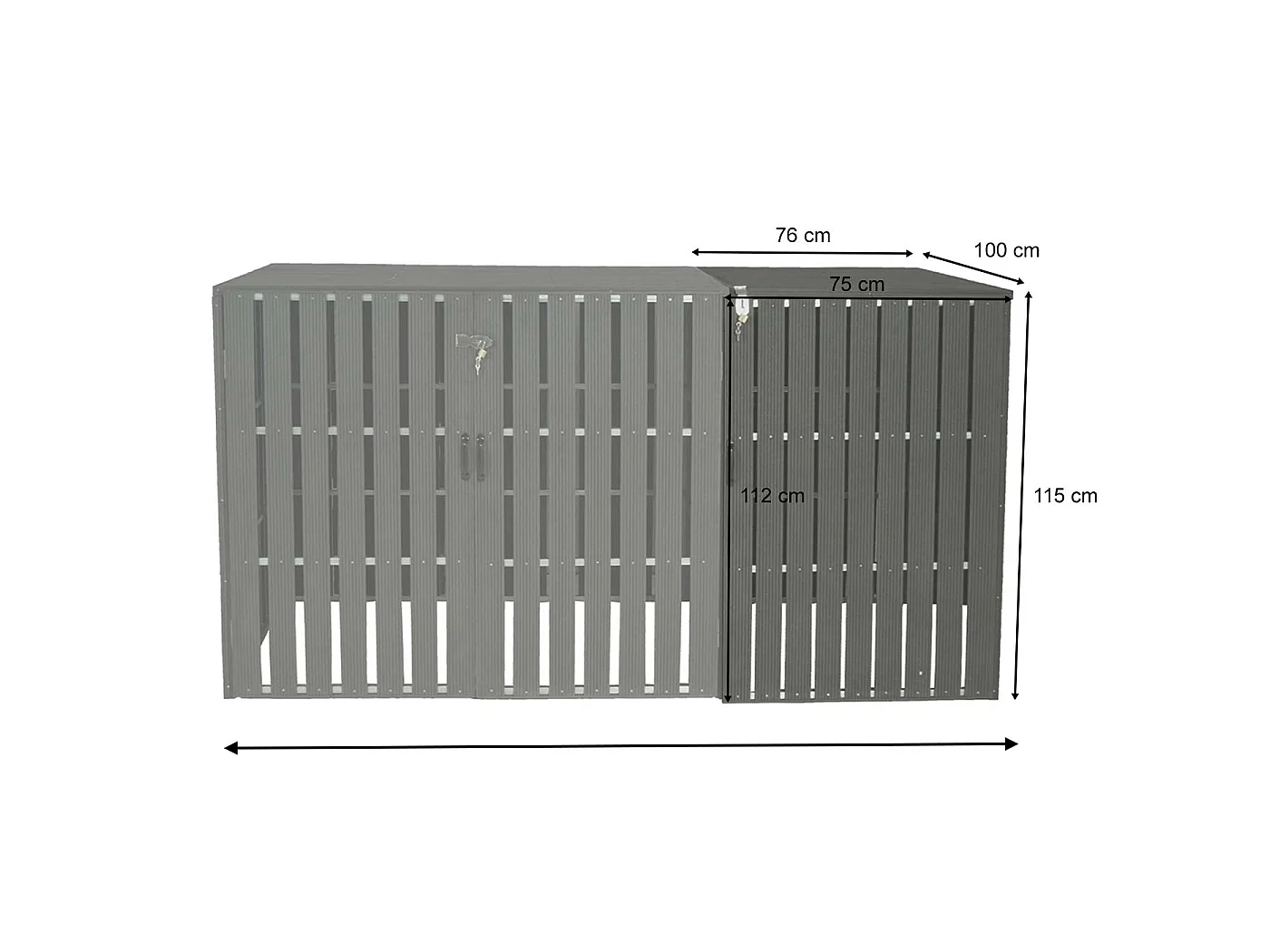 Przedłużenie pojemnika na odpady MCW-J28,  antracyt