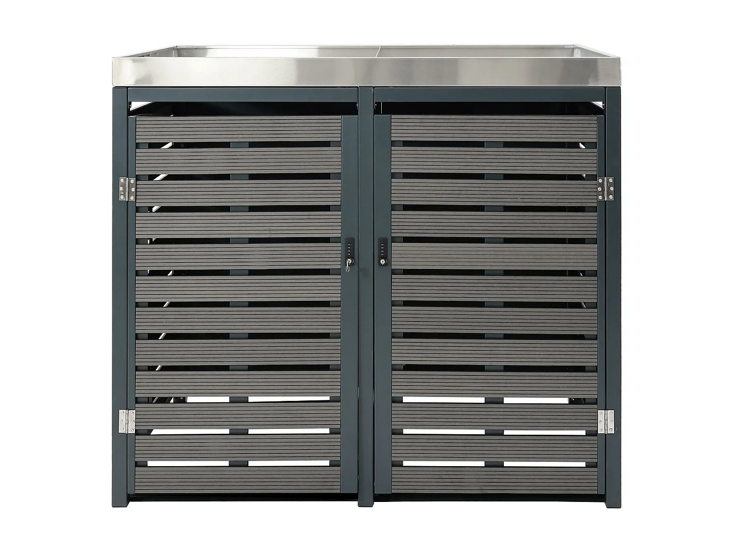 2-pojemnikowa wkładka MCW-K14,  antracyt