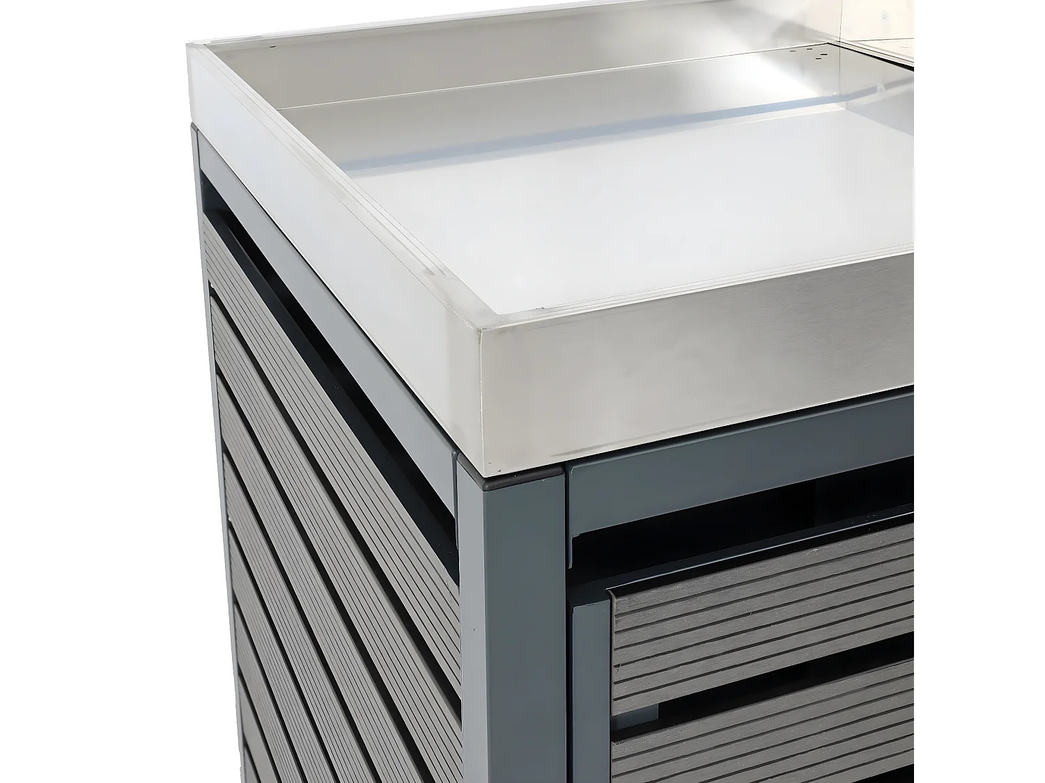 2-pojemnikowa wkładka MCW-K14,  antracyt