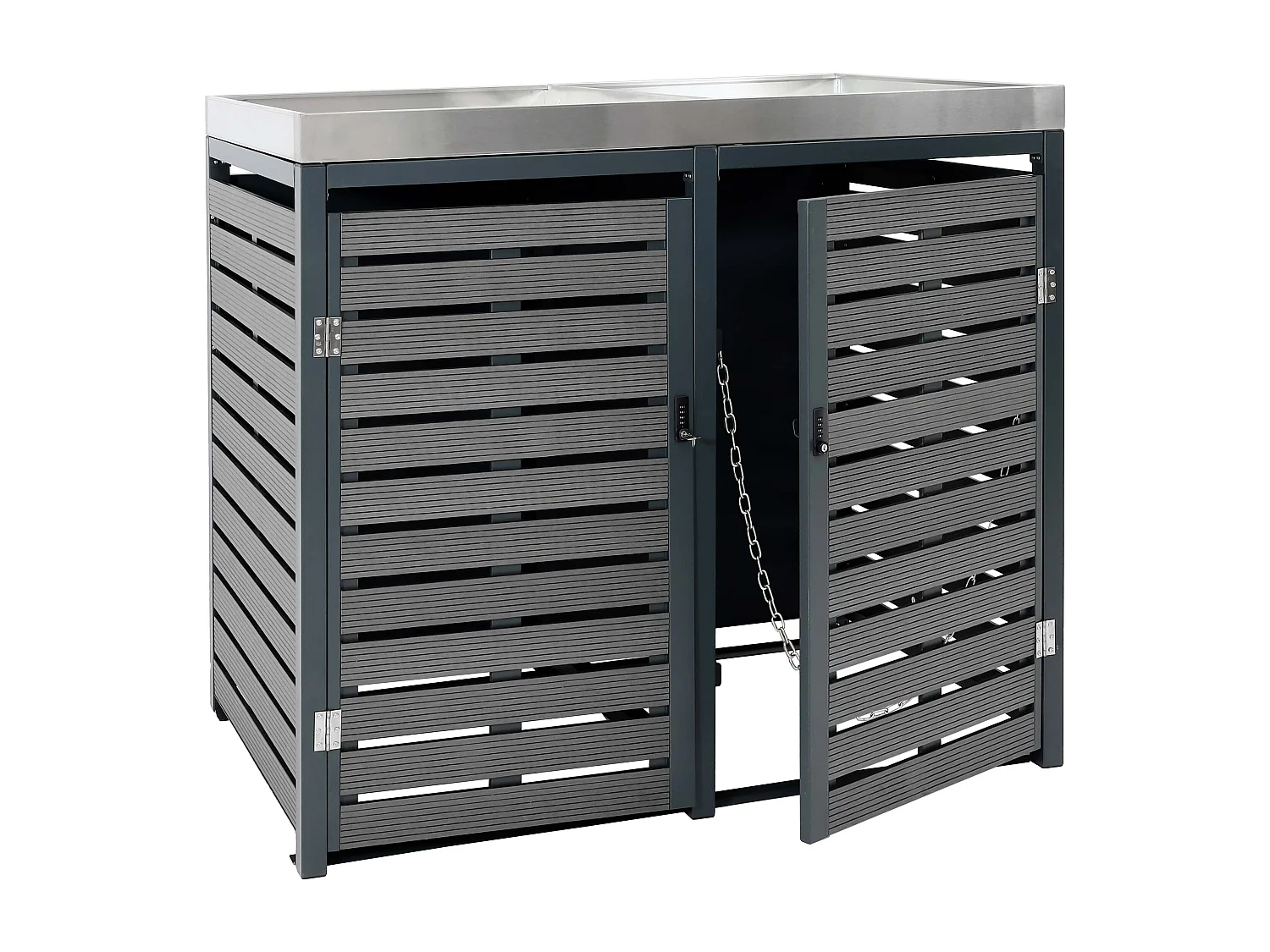 Mülltonnenverkleidung MCW-K14, Anthrazit