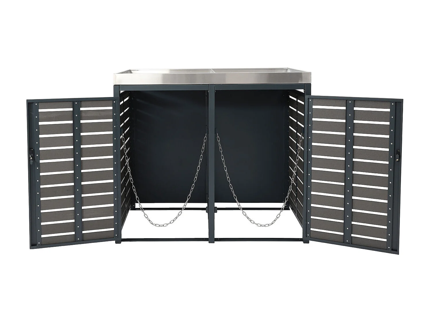 Mülltonnenverkleidung MCW-K14, Anthrazit