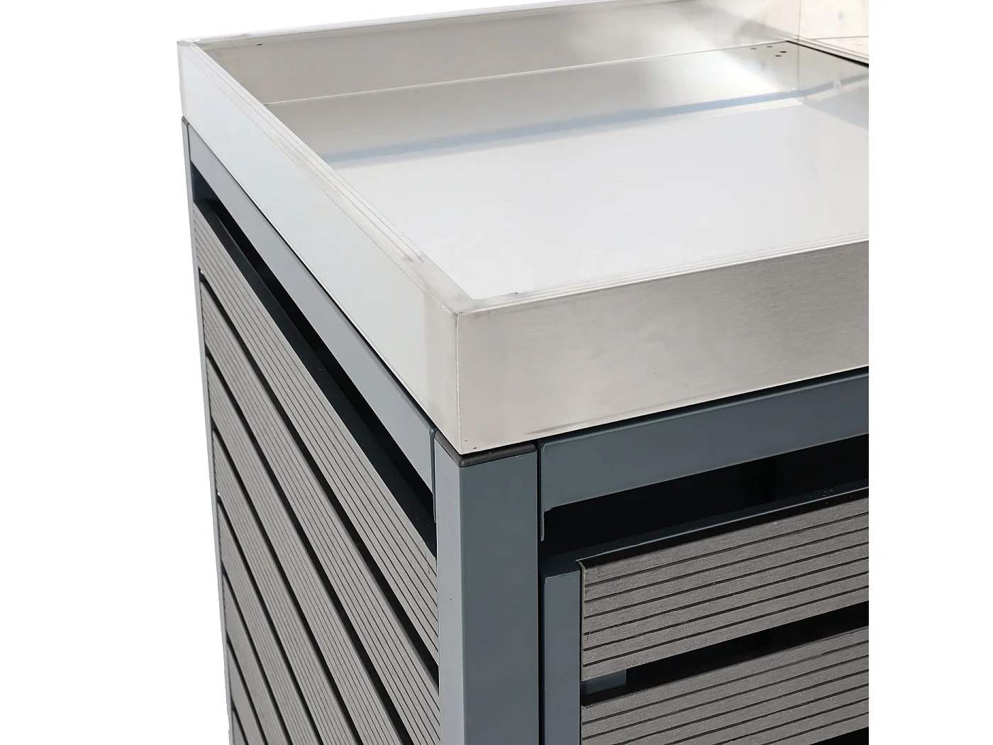 Mülltonnenverkleidung MCW-K14, Anthrazit