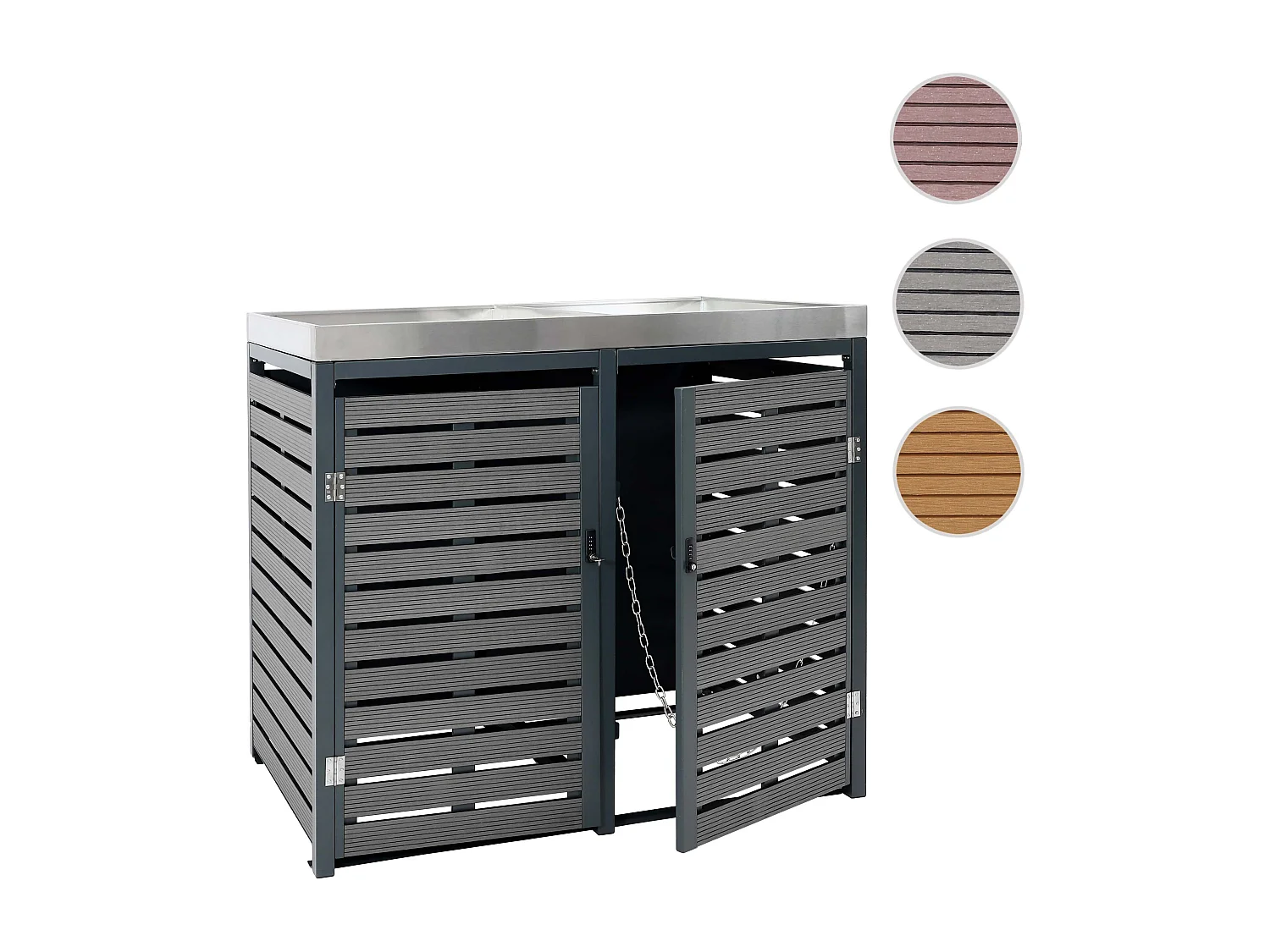 Mülltonnenverkleidung MCW-K14, Anthrazit