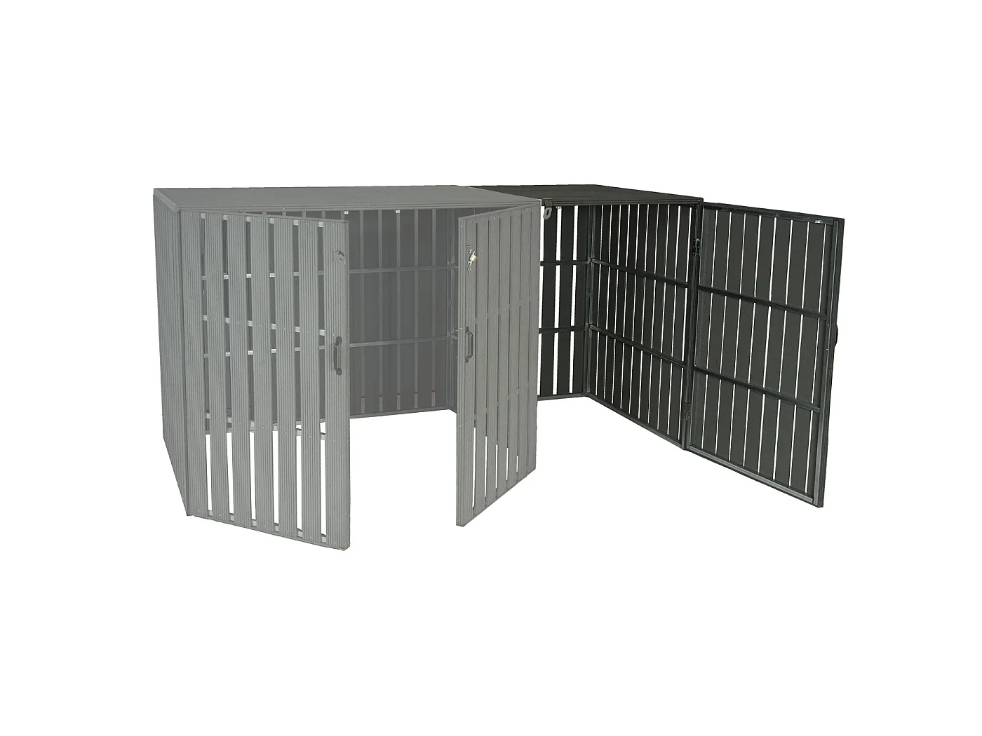 Uitbreiding afvalbak MCW-J28,  grijs