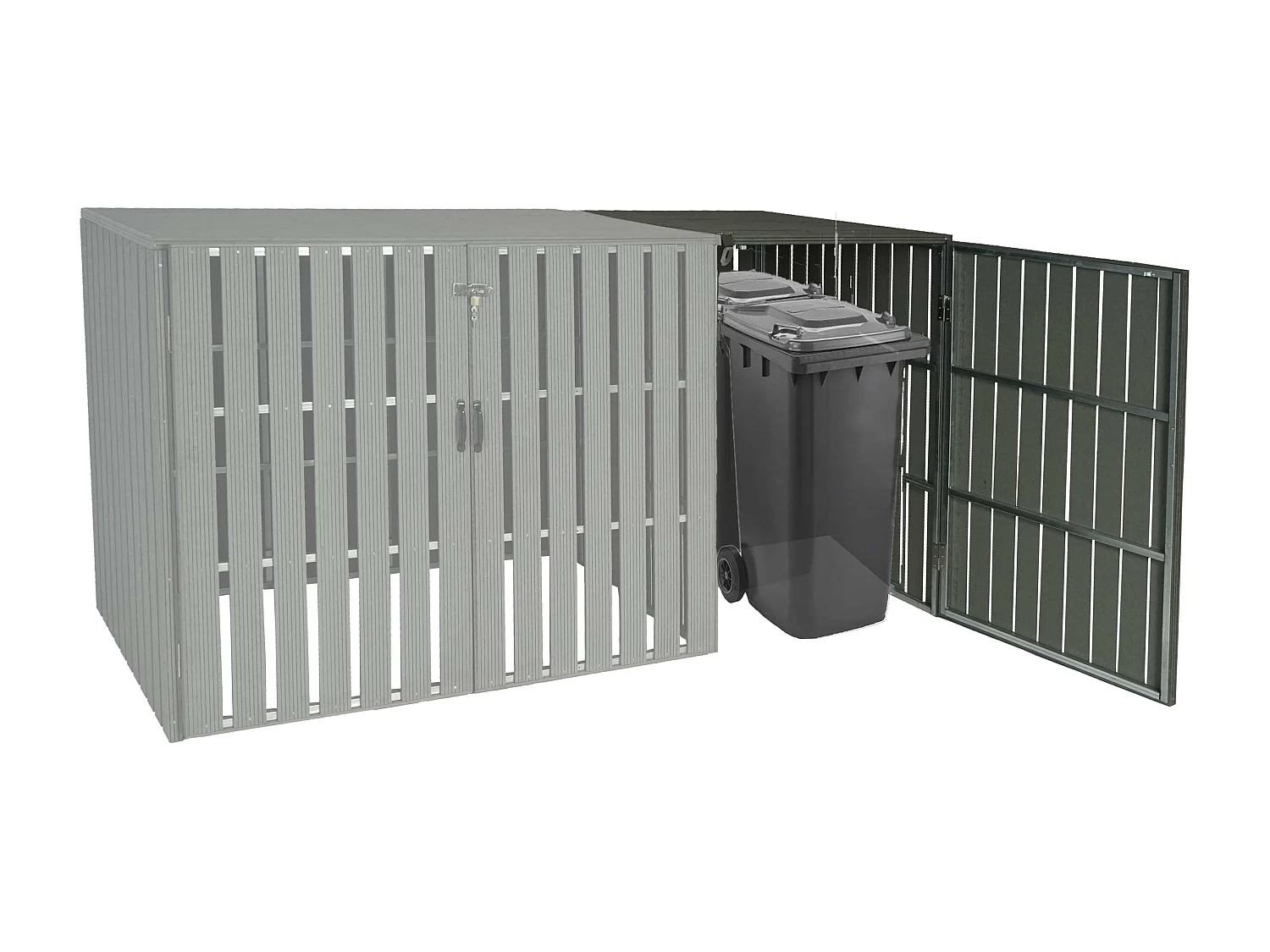 Mülltonnenbox Erweiterung MCW-J28, Grau