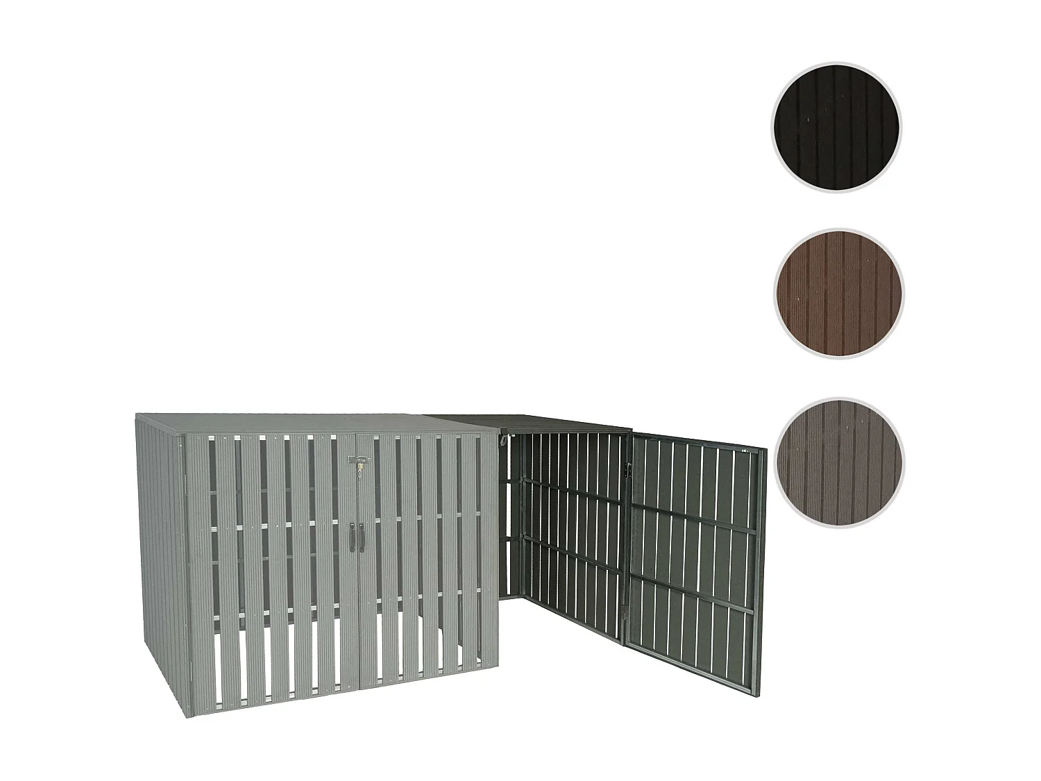 Mülltonnenbox Erweiterung MCW-J28, Grau