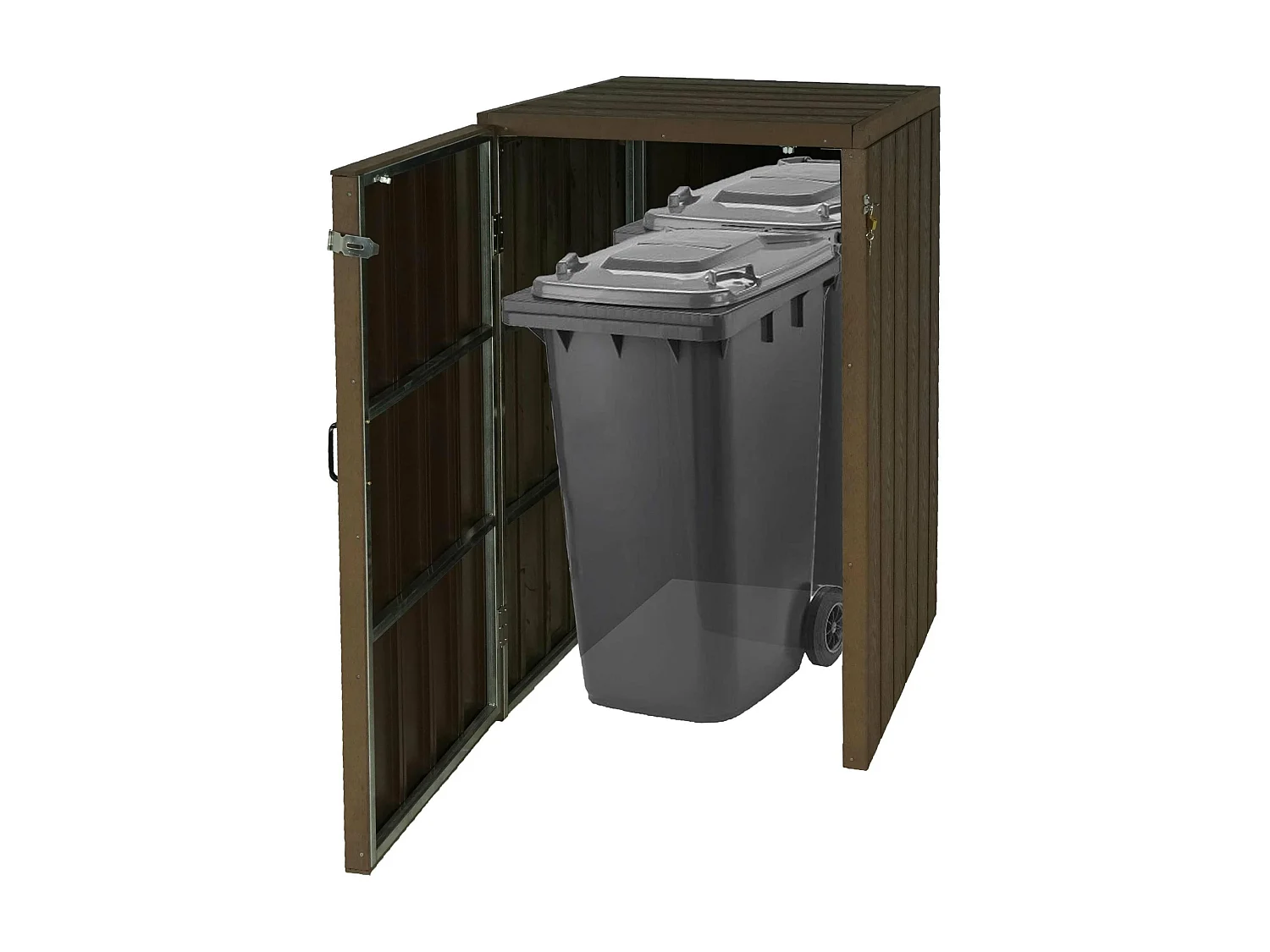 1/2 WPC vuilnisbakbekleding MCW-J28,  bruin