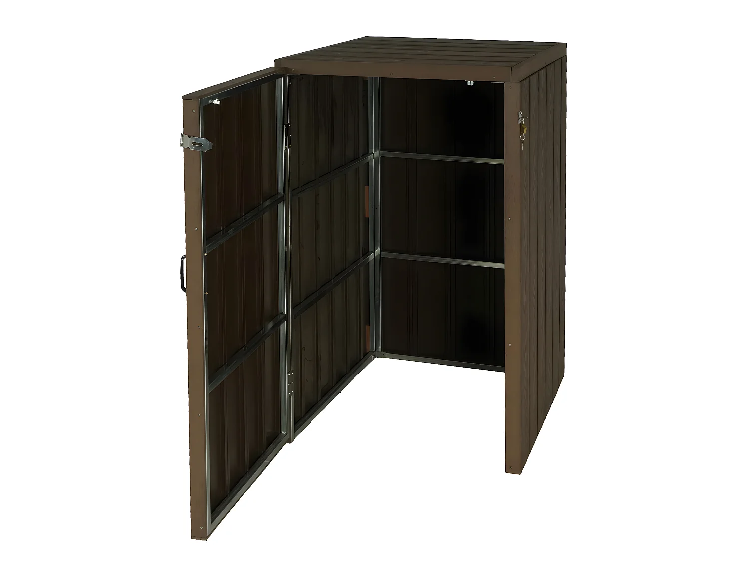 1/2 WPC vuilnisbakbekleding MCW-J28,  bruin