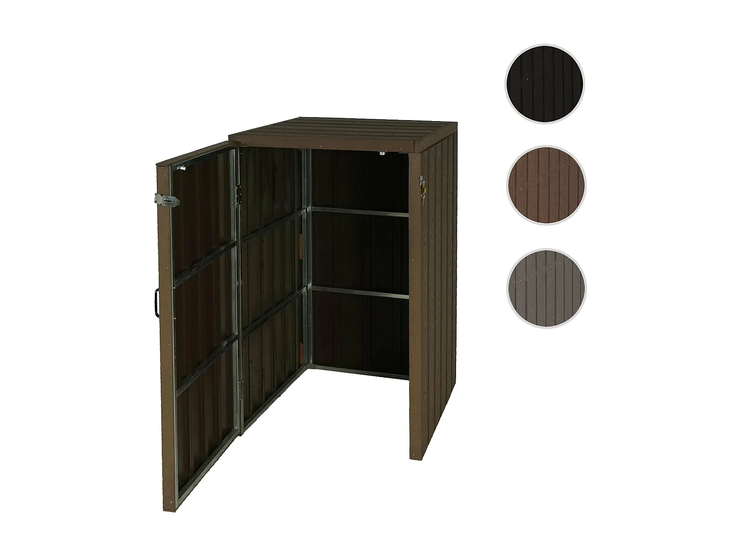 1/2 WPC vuilnisbakbekleding MCW-J28,  bruin