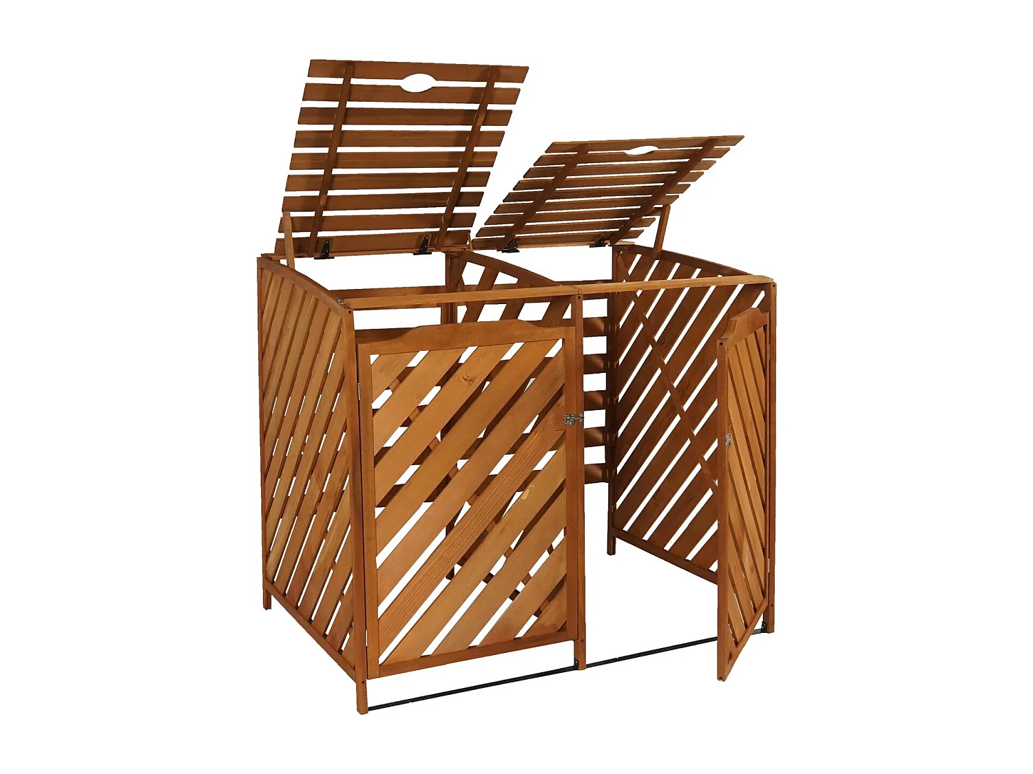 2er/4er Mülltonnenverkleidung MCW-J44, Braun