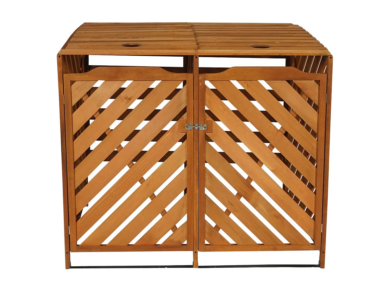 2er/4er Mülltonnenverkleidung MCW-J44, Braun