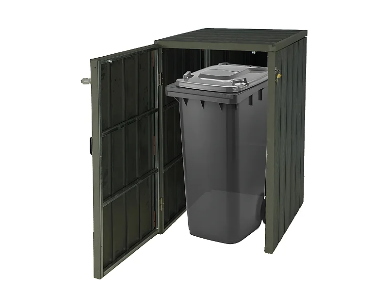 1er WPC-Mülltonnenverkleidung MCW-J28, Grau