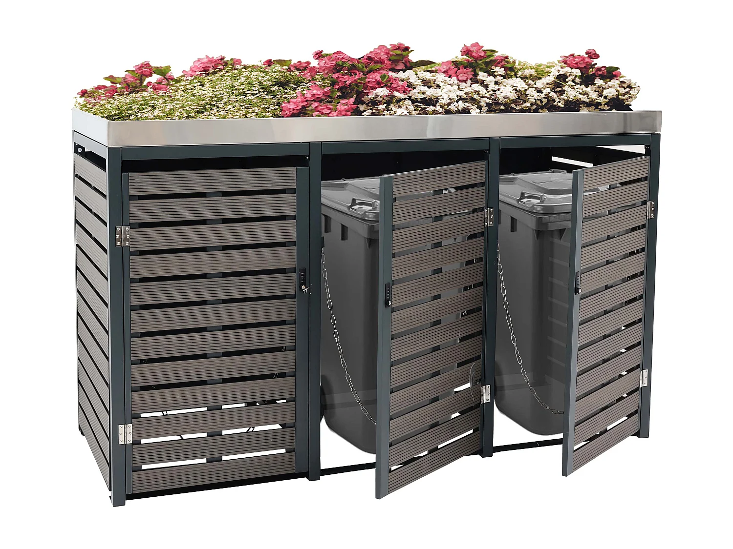 3-pojemnikowa wkładka MCW-K14,  antracyt