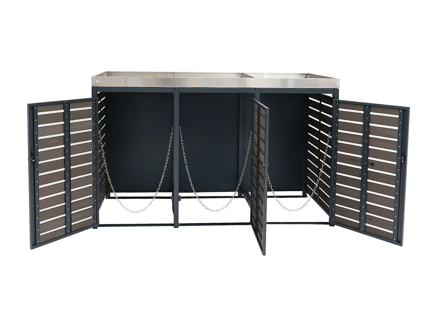 3-pojemnikowa wkładka MCW-K14,  antracyt