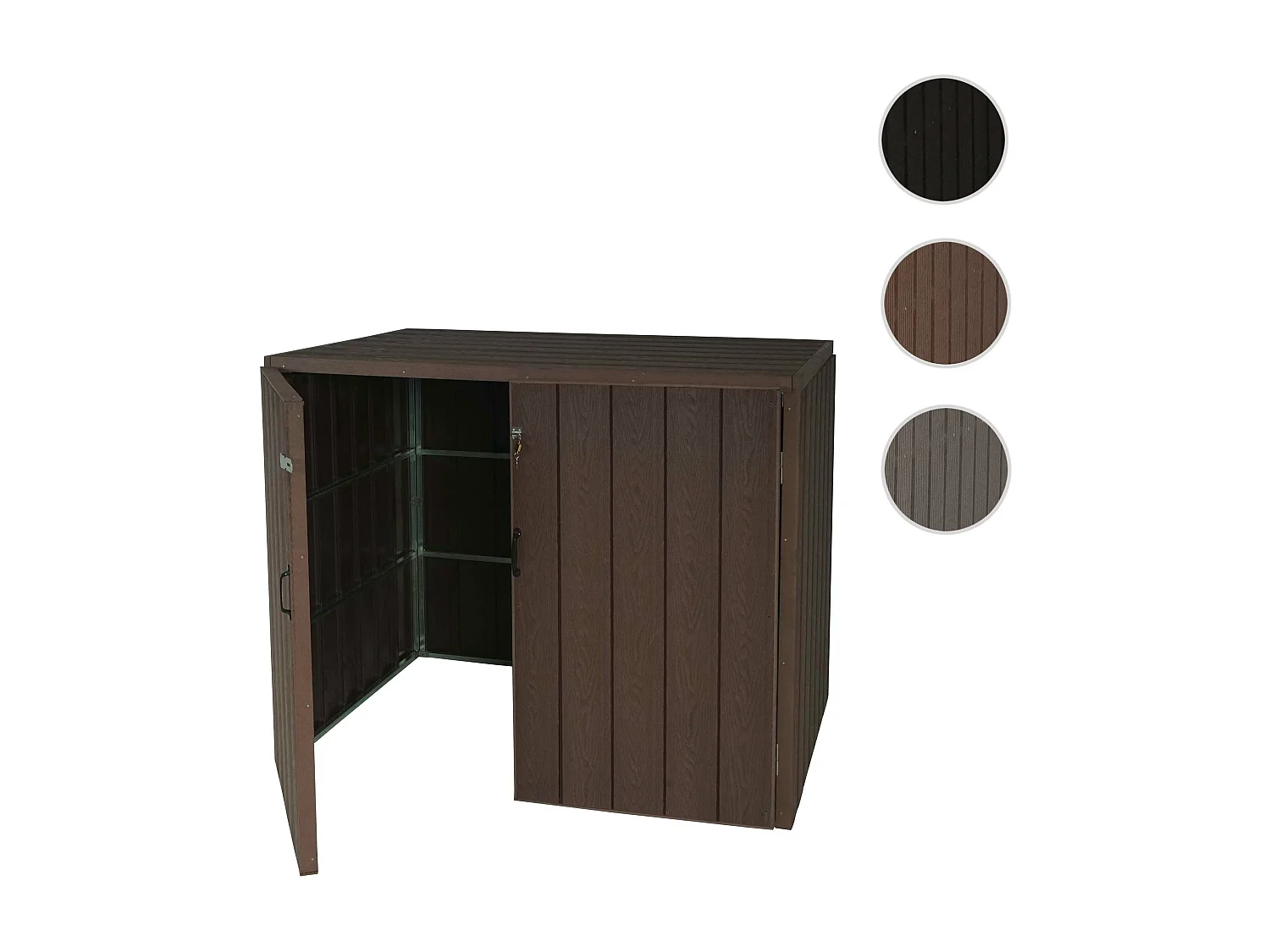 2-/4 WPC vuilnisbakbekleding MCW-J28,  bruin