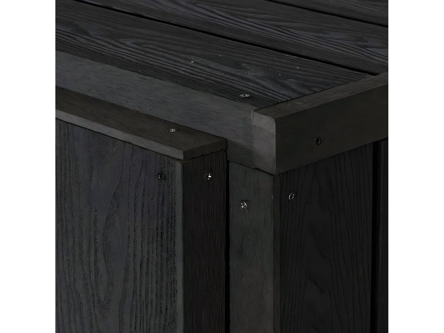 Modulo aggiuntivo per copribidoni box spazzatura rifiuti MCW-J28 Premium 88x69x116cm acciaio WPC antracite