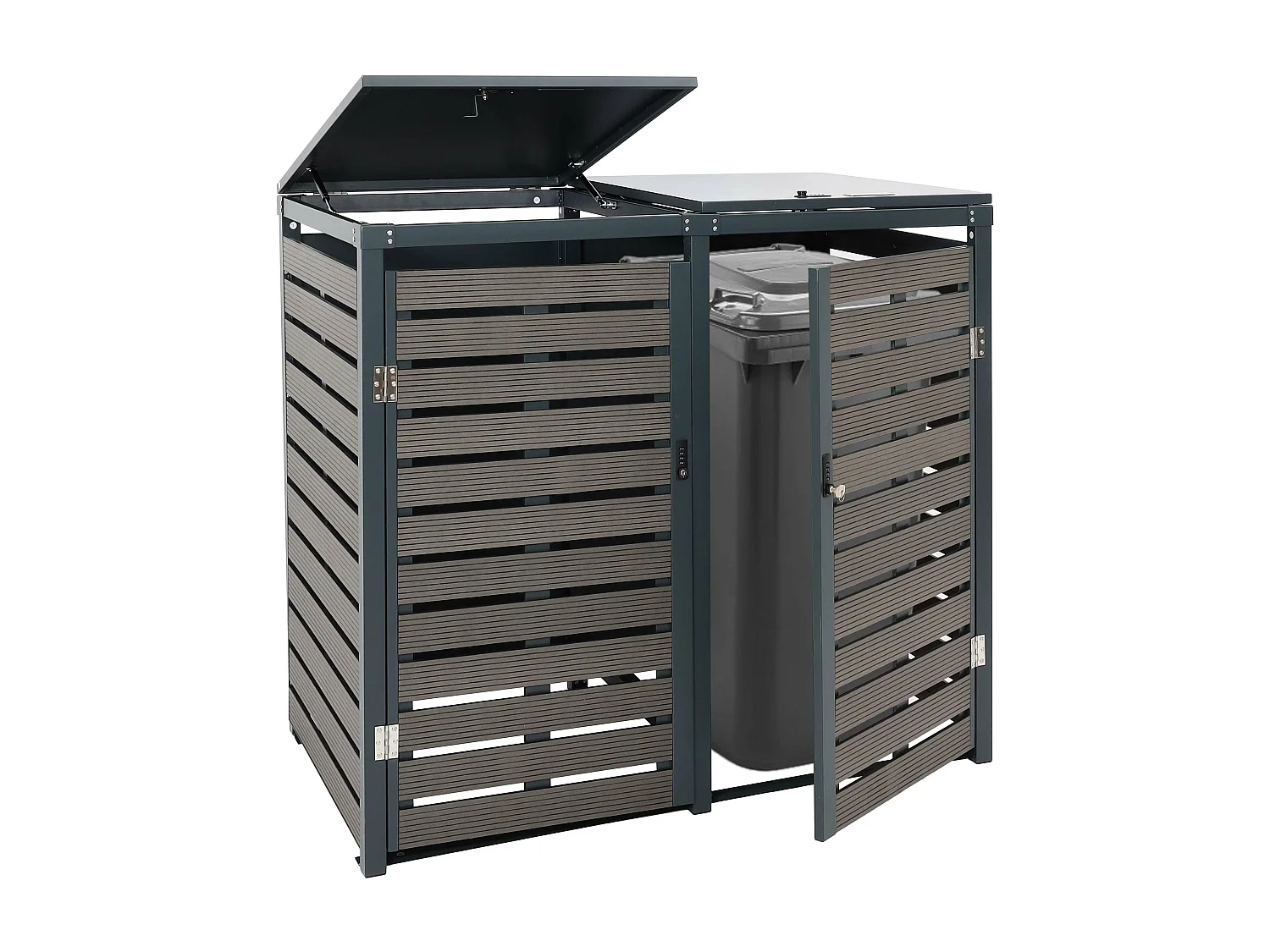 2-bins voering MCW-K14,  antraciet