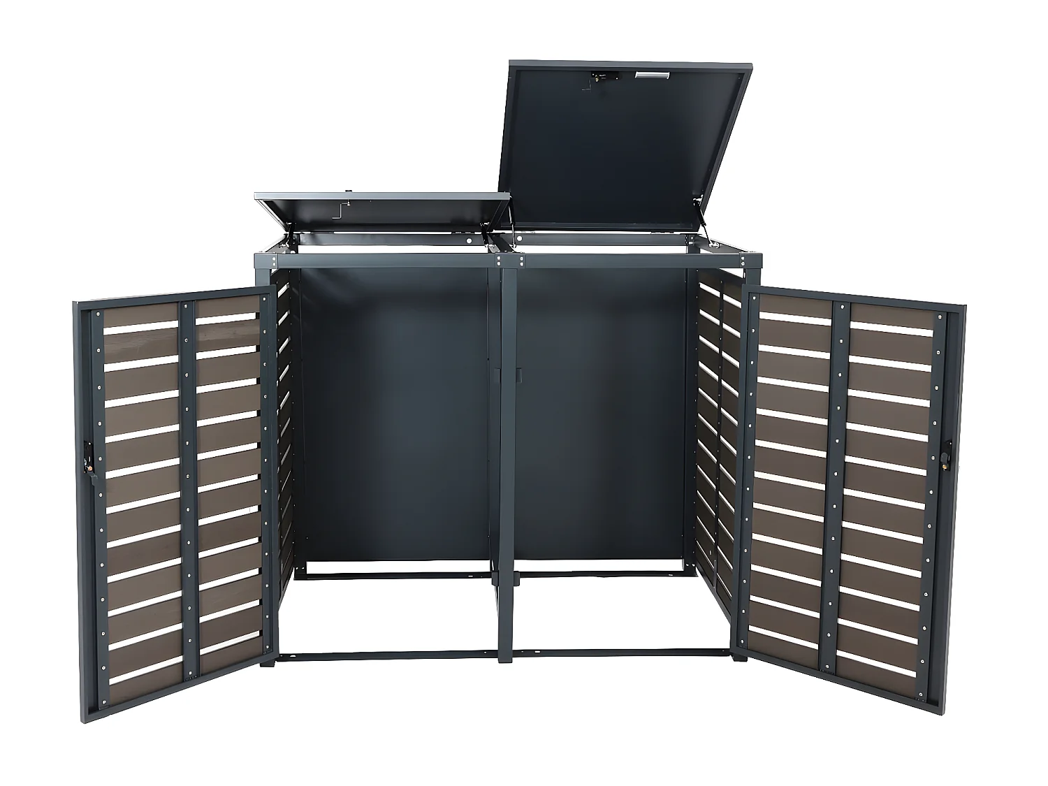 2er Mülltonnenverkleidung MCW-K14, Anthrazit