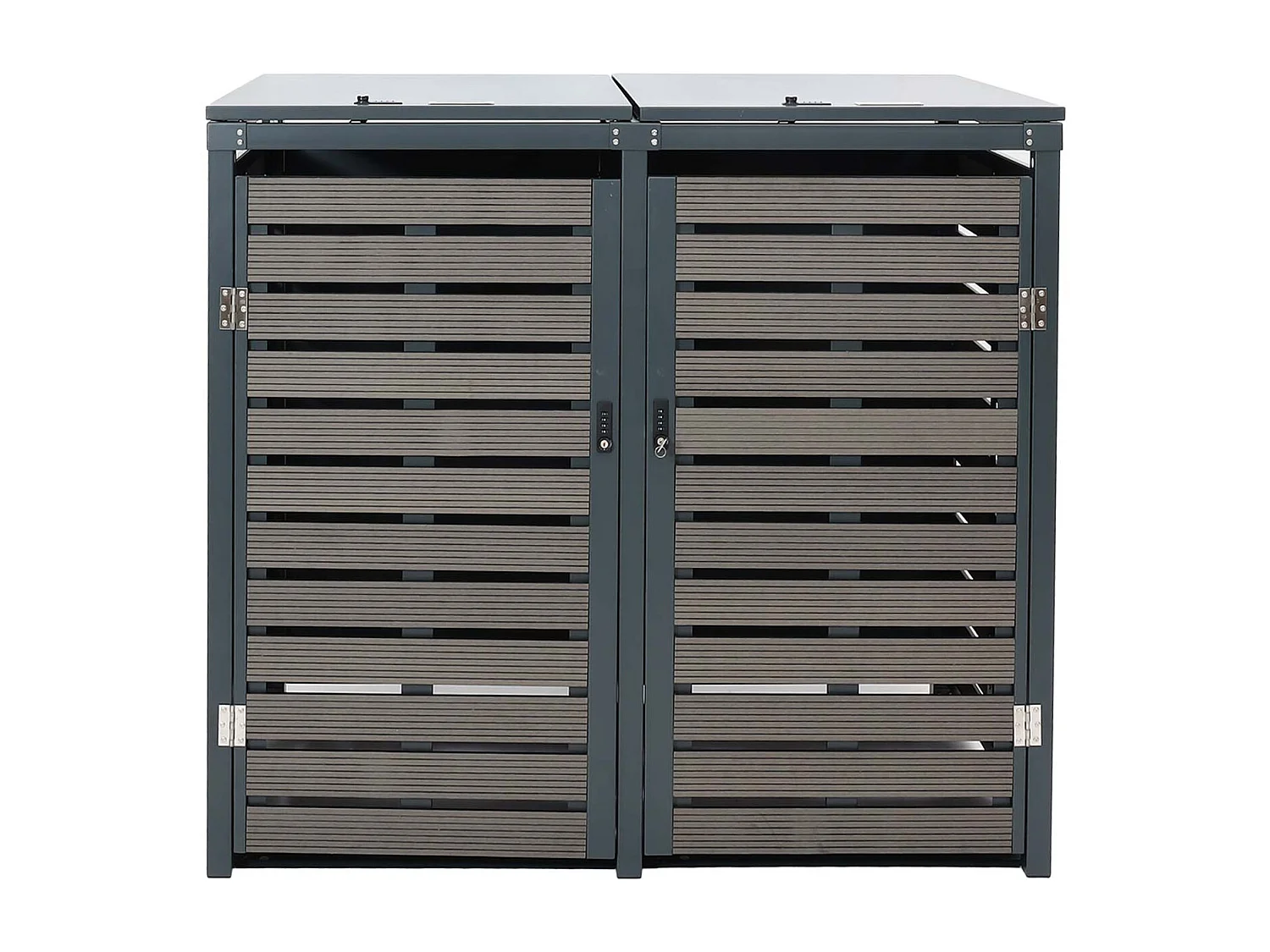 2er Mülltonnenverkleidung MCW-K14, Anthrazit