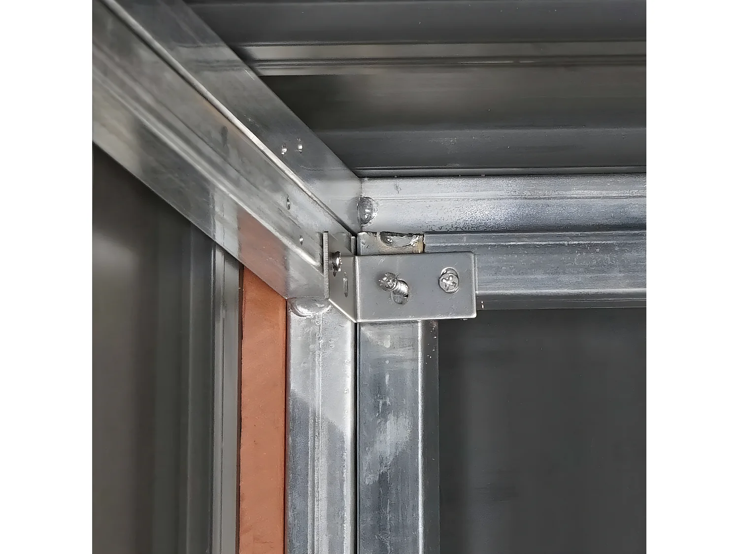 Copribidone box spazzatura rifiuti MCW-J28 Premium XL 105x80x117cm acciaio WPC grigio