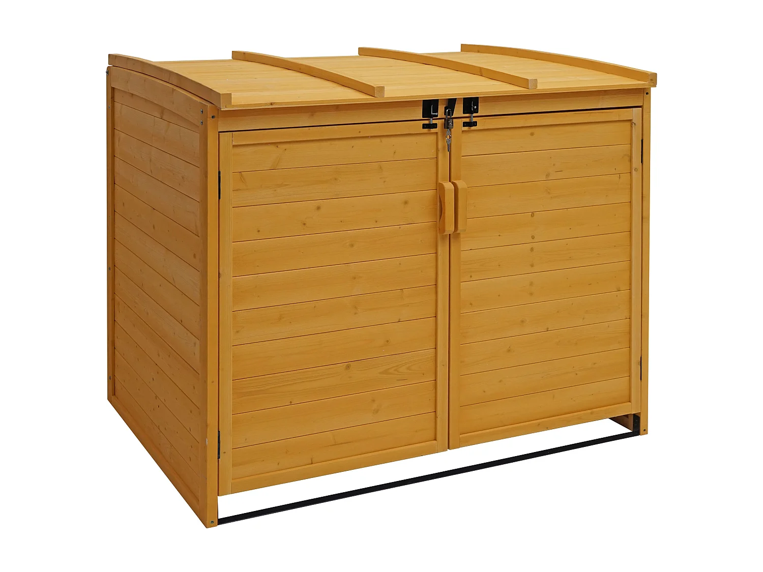 2er/4er Mülltonnenverkleidung MCW-H75b, Braun