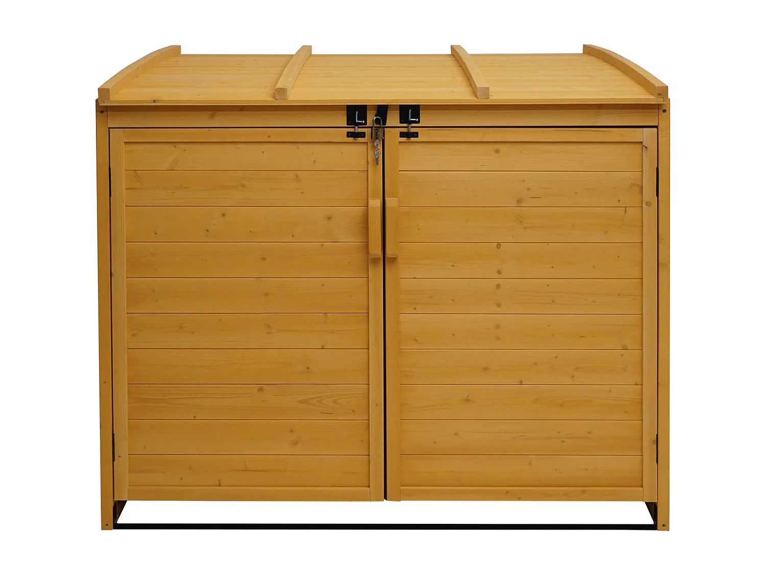 2er/4er Mülltonnenverkleidung MCW-H75b, Braun