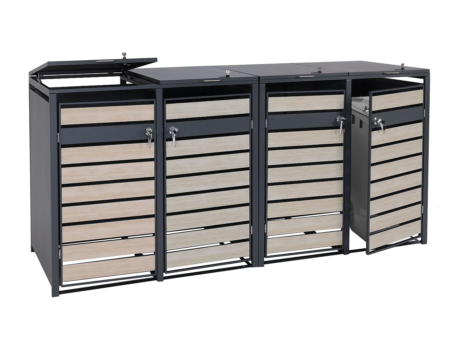 MCW-J81 bin cover,  light brown beech wood effect