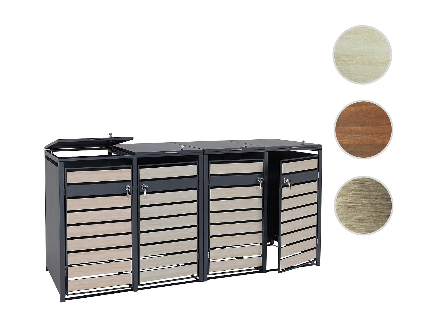 MCW-J81 bin cover,  light brown beech wood effect
