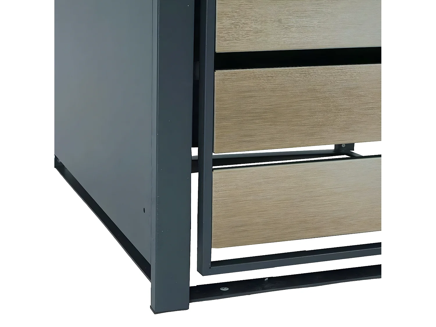 Set 2x copribidoni box spazzatura rifiuti MCW-J81 80x132x117cm acciaio inox antracite gold