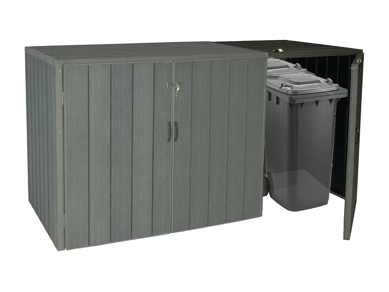 Uitbreiding afvalbak MCW-J28,  grijs