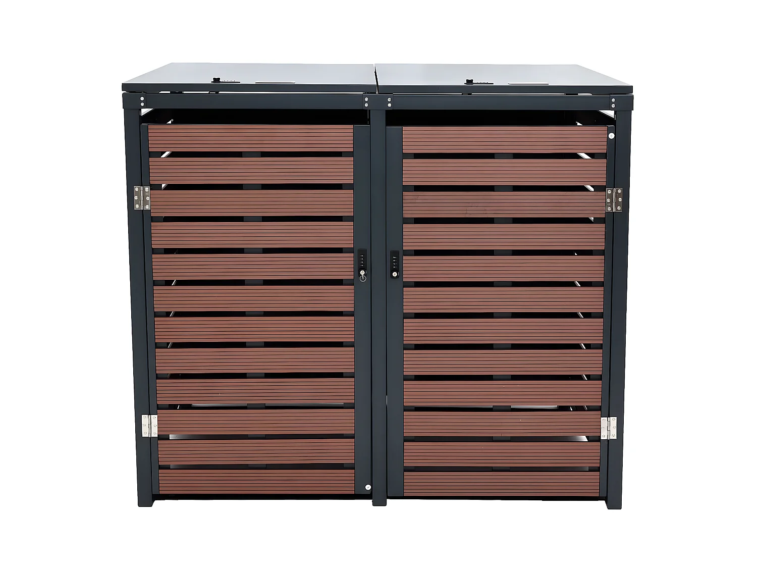 2-zits/4-zits vuilnisbakbekleding MCW-K14,  walnoot hout look