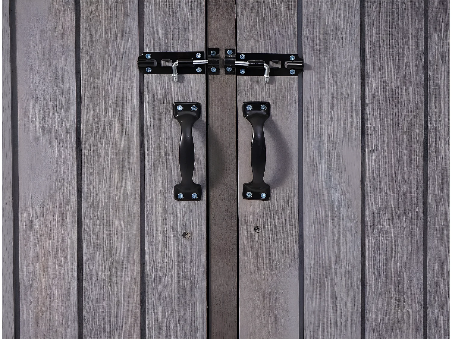 2x copribidoni box spazzatura rifiuti MCW-H74 98x158x126cm legno abete grigio antracite