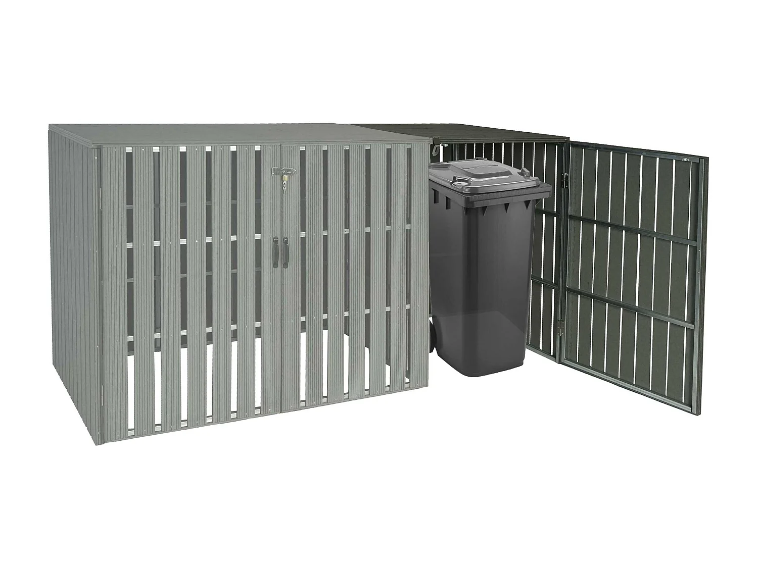 Mülltonnenbox Erweiterung MCW-J28, Grau