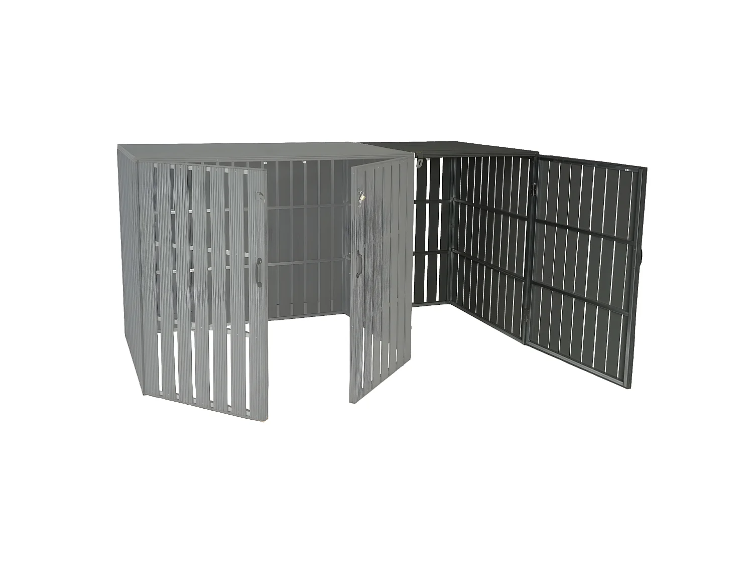 Mülltonnenbox Erweiterung MCW-J28, Grau