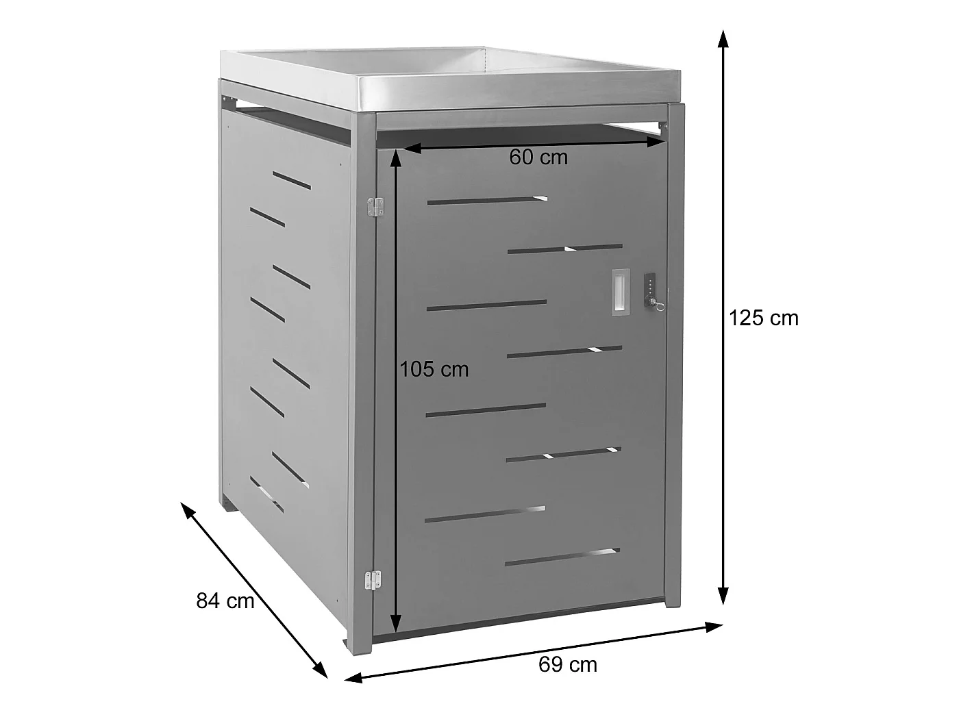 1er-Mülltonnenverkleidung MCW-H40