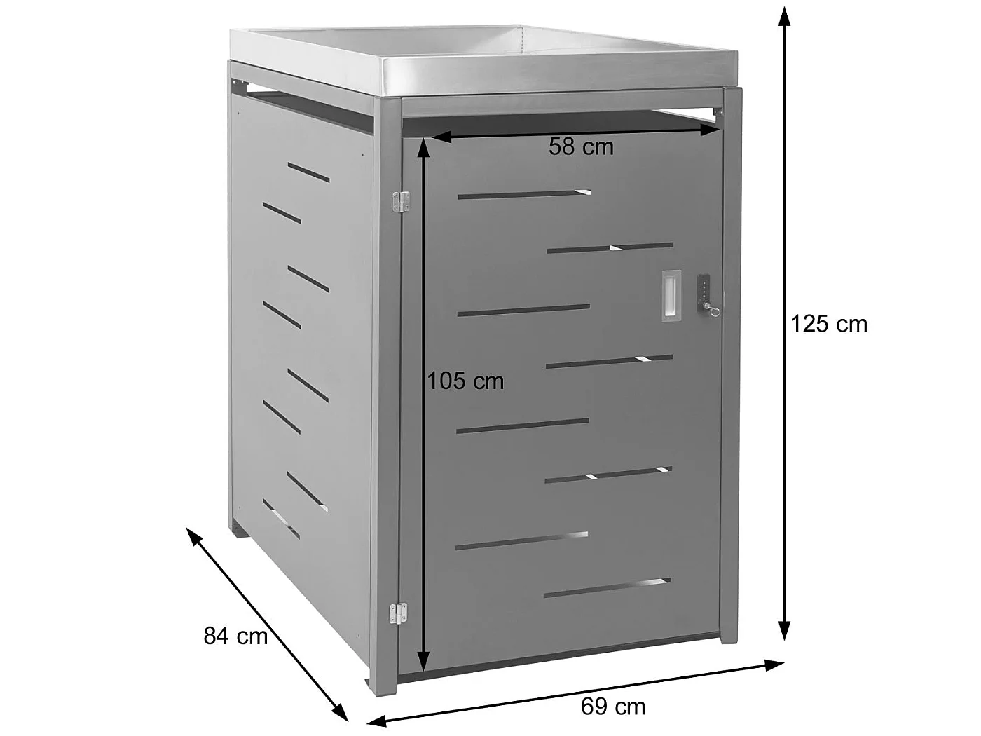 1er-Mülltonnenverkleidung MCW-H40